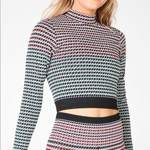 Fabletics Camryn Houndstooth Seamless L/S Top